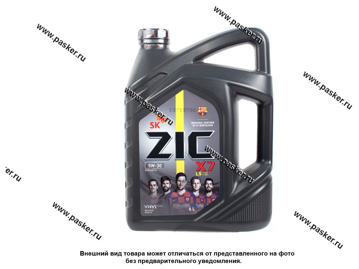 Купить Масло ZIC 5W30 X7 LS API SN/CF C3 6л син 172619 20989 по ...