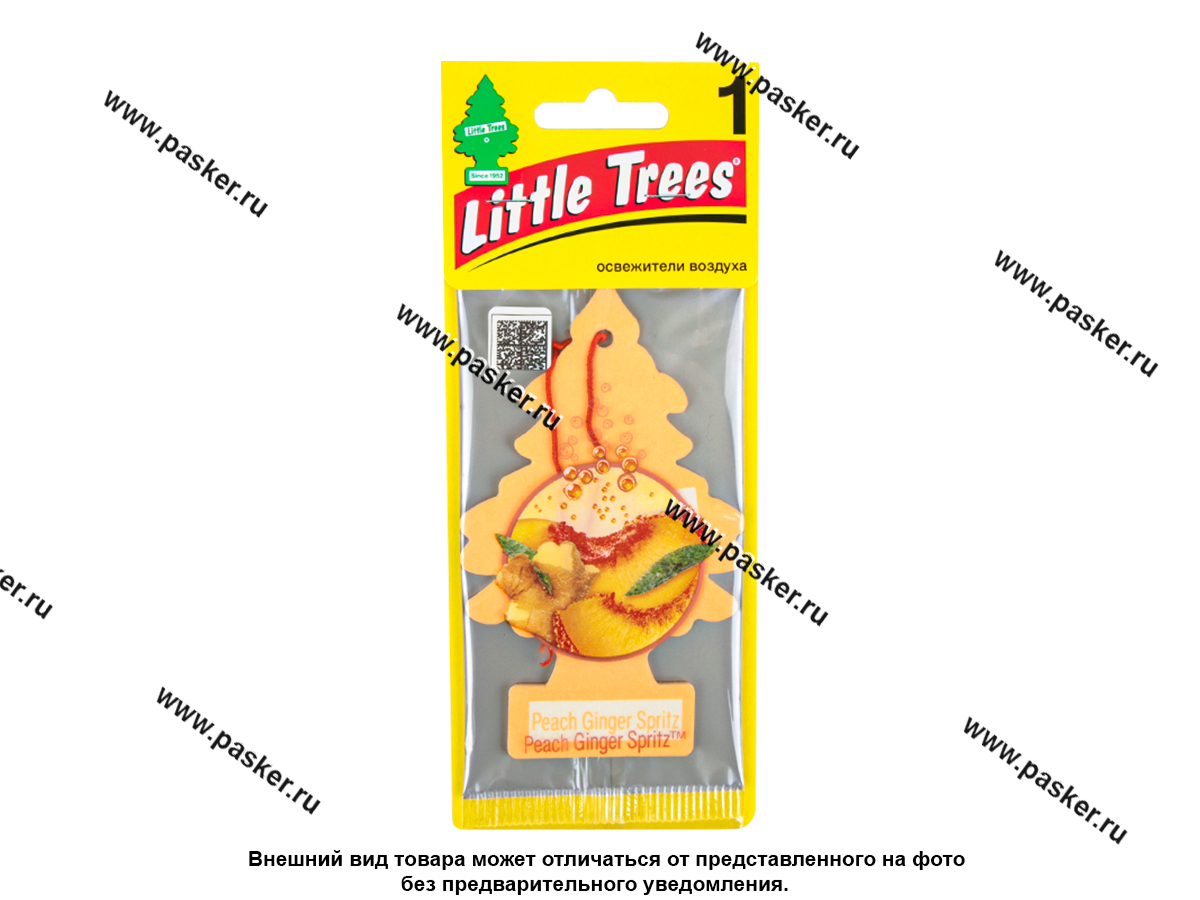 Ароматизатор LITTLE TREES Елочка персиково-имбирный шпритц