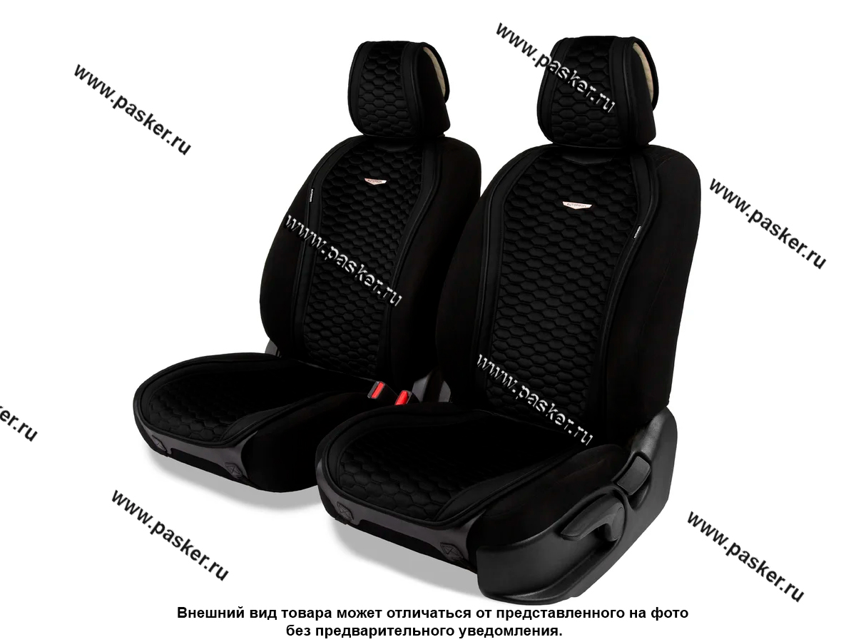 Накидки на сиденье DESIGNO DES-600 BK/BK алькантара эко-кожа черный