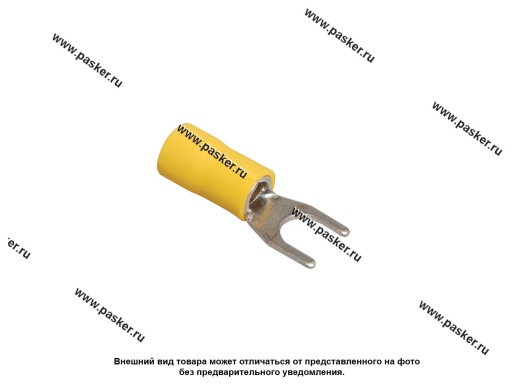 Фото: Клемма вилочная 6,5мм Nord YADA изолированная желтая 4,0-6,0мм