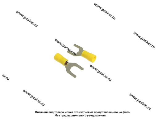 Фото: Клемма вилочная 8,4мм Nord YADA изолированная желтая 4,0-6,0мм [упаковка 10 шт.]