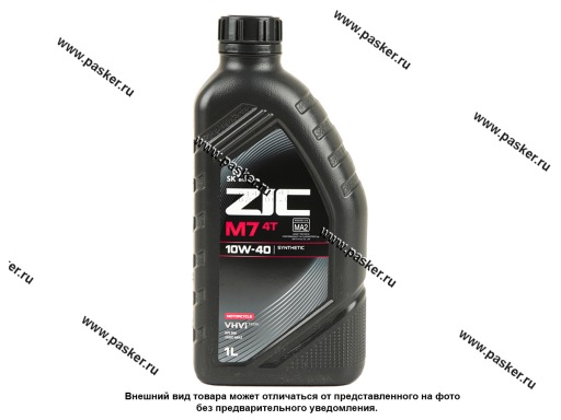 Фото: Масло ZIC 4-х тактное M7 10W40 API SM JASO MA2 1л син 132027/132738