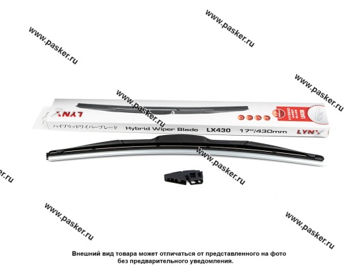 Фото: Щетки стеклоочистителя 43см универсальная LYNXauto гибридная LX430
