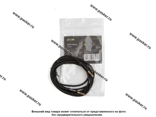 Фото: АУДИО Кабель AUX 3,5мм 1,5м LECAR