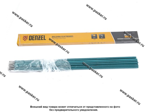 Фото: Электрод сварочный DER-3 диам 4мм 1кг рутиловое покрытие Denzel 97512