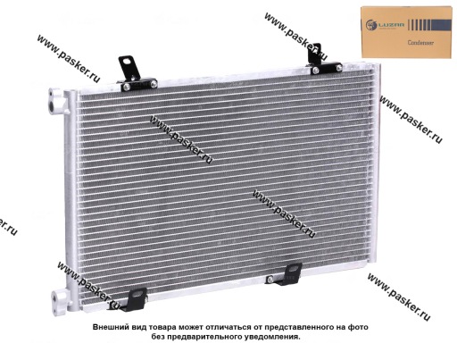Фото: Радиатор кондиционера 2123 Chevrolet Niva 02- LUZAR без ресивера 4 кронштейна LRAC 0122