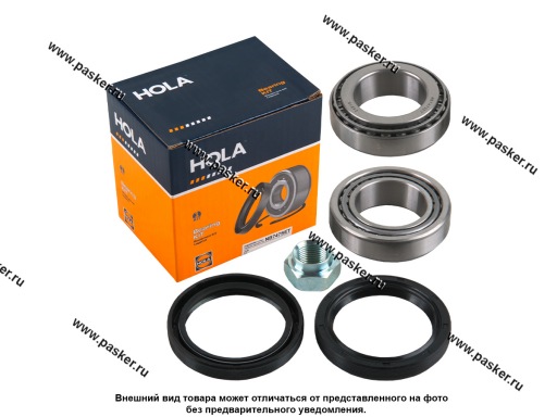 Фото: Подшипник ступицы 2121 HOLA передний внутренний наружный + сальник 2шт + гайка NB747SET
