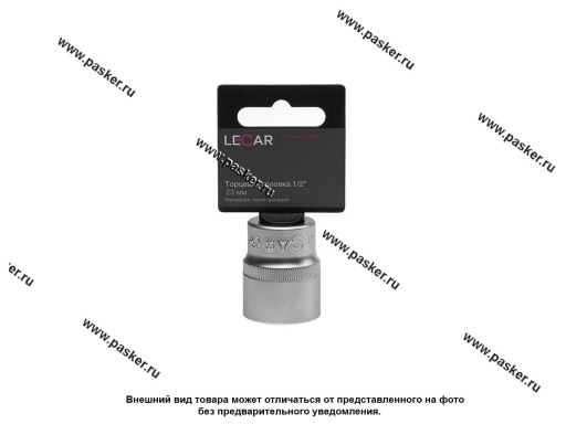 Фото: Головка торцевая 23 1/2 короткая 6-гранная LECAR