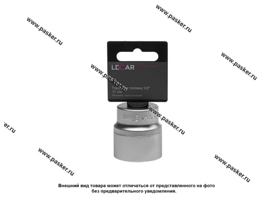 Фото: Головка торцевая 31 1/2 короткая 6-гранная LECAR