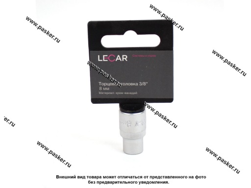 Фото: Головка торцевая  8 3/8 короткая 6-гранная LECAR