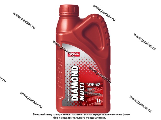 Фото: Масло TEBOIL  5W40 Diamond Multi API SN+ ACEA A3/B4 1л син 3473888