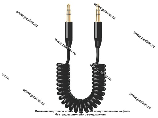 Фото: АУДИО Кабель AUX 3.5мм 1,2м Deppa витой 72155 черный