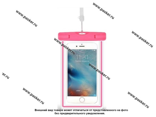 Фото: Чехол водонепроницаемый Devia Ranger Fluorescence Waterproof Bag - Pink Фото: Чехол водонепроницаемый Devia Ranger Fluorescence Waterproof Bag - Pink