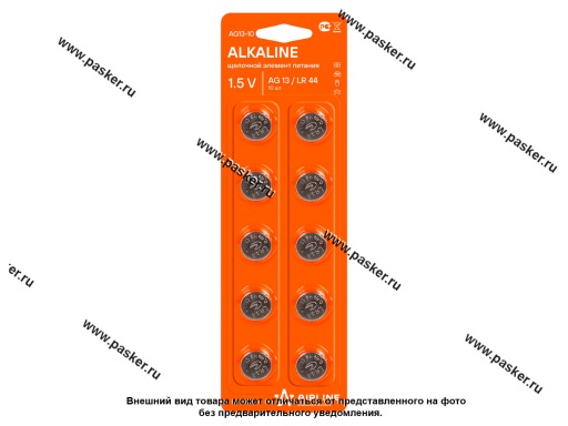 Фото: Батарейка AIRLINE AG13/LR44 AG13-10