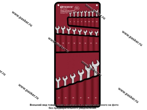 Фото: Ключи комбинированные 22 предмета 6-32 Thorvik W3S22TB