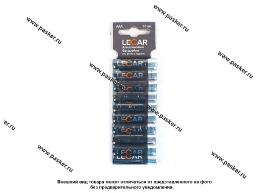 Фото: Батарейка LECAR LR03 AAA BL-10 [упаковка 10 шт.]