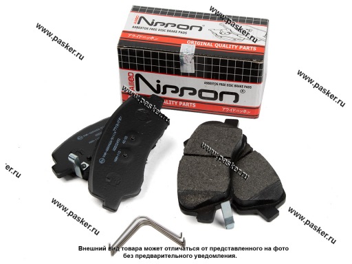 Фото: Колодки тормозные HYUNDAI KIA Allied Nipрon передние ADB32493