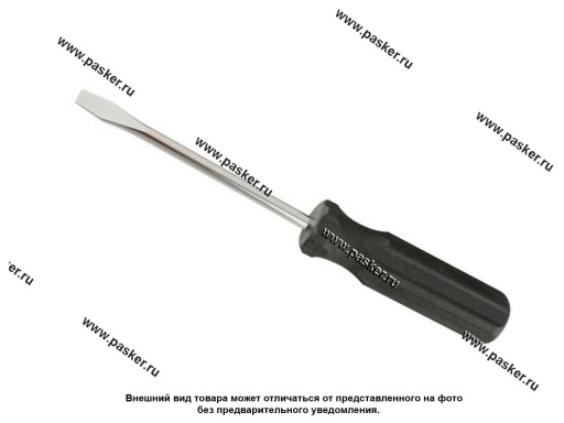 Фото: Отвертка шлицевая 6*100 пластиковая рукоятка Sparta 13206