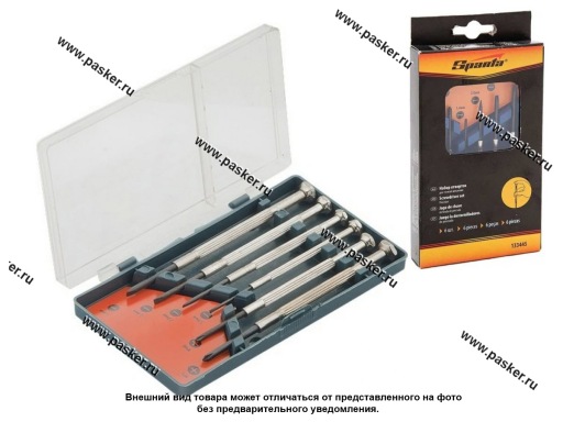 Фото: Отвертки для точныx работ 6пр PH/SL, CS, Point рукоятка Sparta 133445