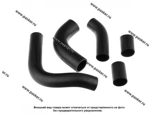 Фото: Патрубки радиатора Волга 3110 дв 402 5шт LECAR