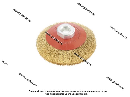 Фото: Щетка для УШМ 125мм М14 тарелка витая проволока Matrix 74616