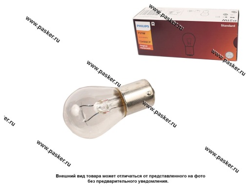 Фото: Лампа 24V21W BA15s Philips 13498CP [упаковка 10 шт.]