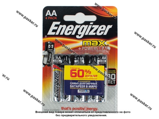 Фото: Батарейка Energizer LR6 AA BL-4