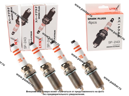 Фото: Свеча LYNXauto 7AXKZIP1R Iridium + Platinum [упаковка 4 шт.]