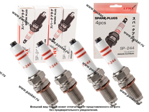 Фото: Свеча LYNXauto 7WLXKZIP1R VAG Iridium + Platinum [упаковка 4 шт.]