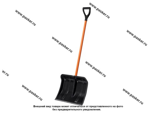 Фото: Лопата для снега Богатырь с метал черенком 500х375