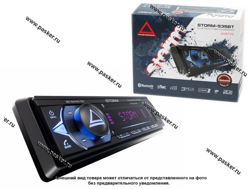 Фото: Автомагнитола AURA USB/Bluetooth/iOS/Android 4х51W STORM-535BT