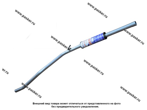 Фото: Резонатор Renault Logan ФОБОС сталь DX52/53 алюмокремниевое покрытие AS120 60253