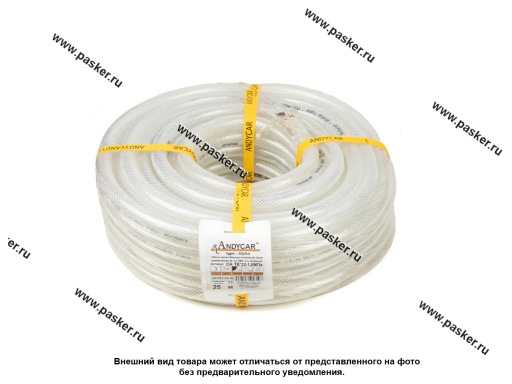 Фото: Шланг маслобензостойкий ПВХ МБС Альфа 16*22-1.0 МПа 3-слойный прозрачный МБС бухта 25м [упаковка 25 м]