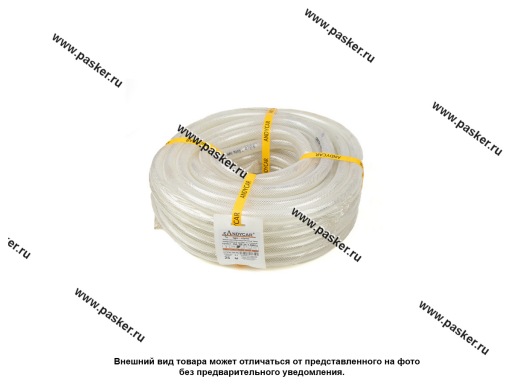 Фото: Шланг маслобензостойкий ПВХ МБС Альфа 18*24-1.0 МПа 3-слойный прозрачный МБС бухта 25м [упаковка 25 м]