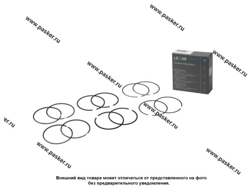 Фото: Кольца поршневые 76,5 LECAR