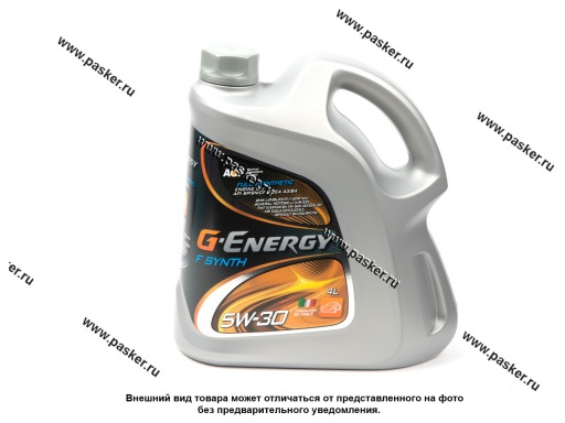Фото: Масло G-Energy  5W30 F Synth API SP ACEA A3/B4 4л син