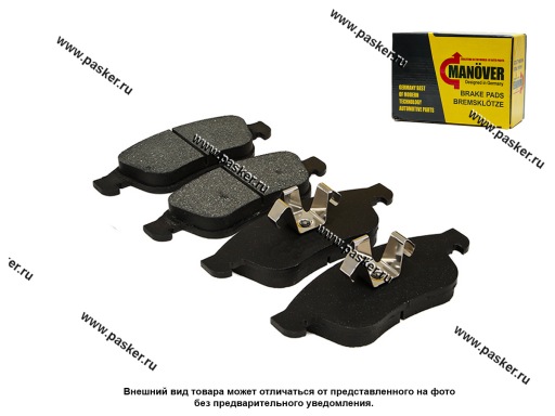 Фото: Колодки тормозные Renault Duster Megane Fluence Captur Scenic передние к-т 4 шт MANOVER MR2014576