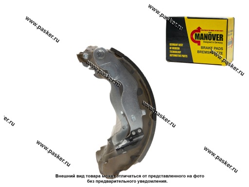 Фото: Колодки тормозные Renault Duster задние барабанные со скобами ручника к-т 4 шт MANOVER MR2014858