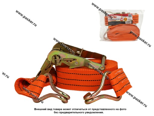 Фото: Крепеж груза Ремень Garde стяжка 10м х 50мм 2-4т с трещеткой GK50100