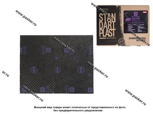 Фото: Шумоизоляция StP Bimast Bomb Premium MINI 0,375х0,47 (4,2мм)