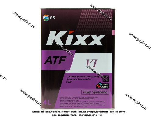 Фото: Масло KIXX ATF VI 4л