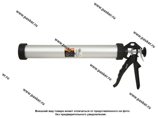 Фото: Пистолет для герметика 750 мл закрытый алюм. корпус круглый шток 8мм Sparta 886485