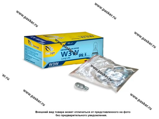 Фото: Лампа 12V3W T10 W2.1x9.5d Clearlight CL-W3W