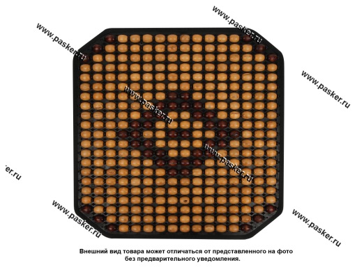 Фото: Накидка на сиденье деревянная массажная Nova Bright 48144 коврик