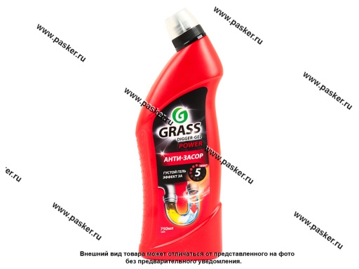 Фото: Средство для прочистки труб GraSS Digger-Gel 750мл 125181