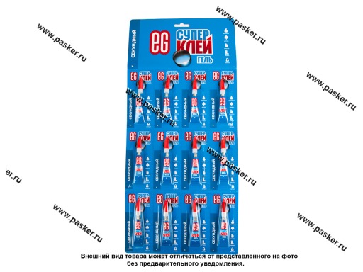 Фото: Клей EG секундный гель 3гр 19198