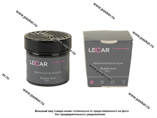 Фото: Ароматизатор LECAR гелевый Bubble Gum 100 г