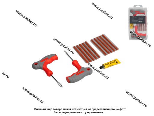 Фото: Ремкомплект для ремонта б/к шин LECAR пластиковый бокс
