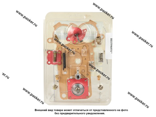 Фото: Ремкомплект карбюратора К-151С ГАЗ 31029 красная диафрагма блистер BESTPARTS BPRK15124