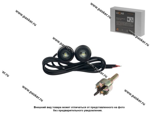 Фото: Подсветка дверей цвет белый LECAR